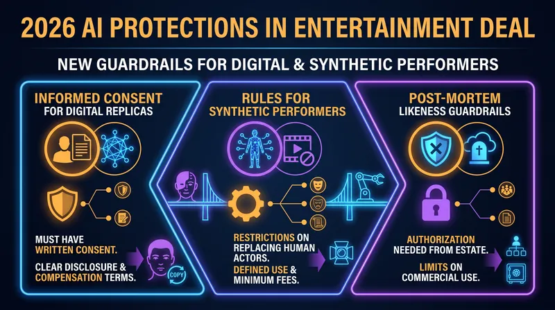 Key AI protections secured in the 2026 SAG-AFTRA agreement.