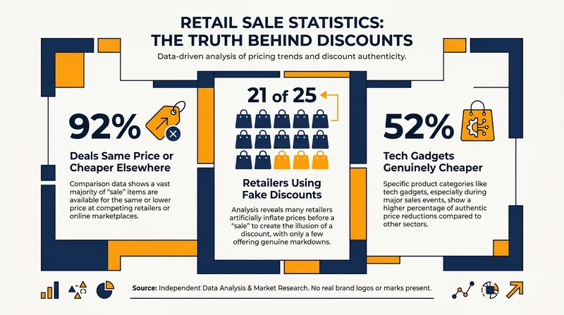 Data reveals that the vast majority of flagship sale items can be found at the same or lower prices at other times of the year.
