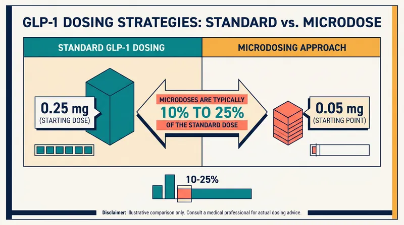 Comparing standard titration protocols with common microdosing starting points.