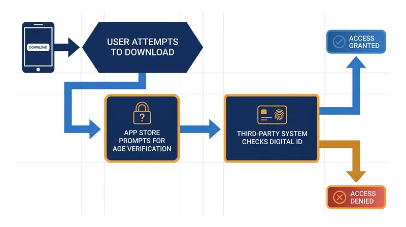 How the mandated age verification process could alter the app download experience for Texas residents.