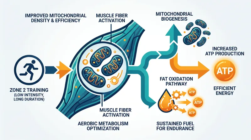 Low-intensity cardio stimulates mitochondrial growth, enhancing the body's ability to efficiently burn fat for fuel.