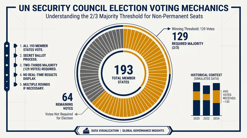 Candidate nations must secure at least 129 votes—a two-thirds majority of the 193-member General Assembly—to win a seat.