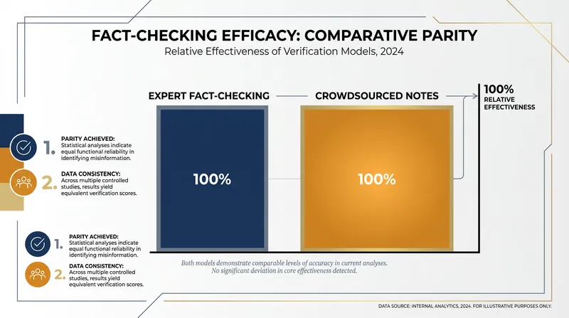 Results demonstrated complete statistical equivalence between expert and crowdsourced moderation.