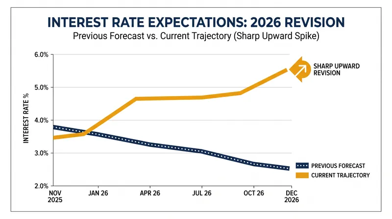 Interest rate expectations have shifted dramatically as energy shocks derail the soft landing narrative.