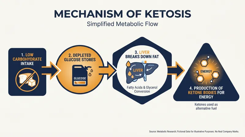 How the body shifts its primary fuel source from glucose to fat.