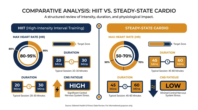 A physiological comparison of high-intensity intervals versus steady-state endurance.