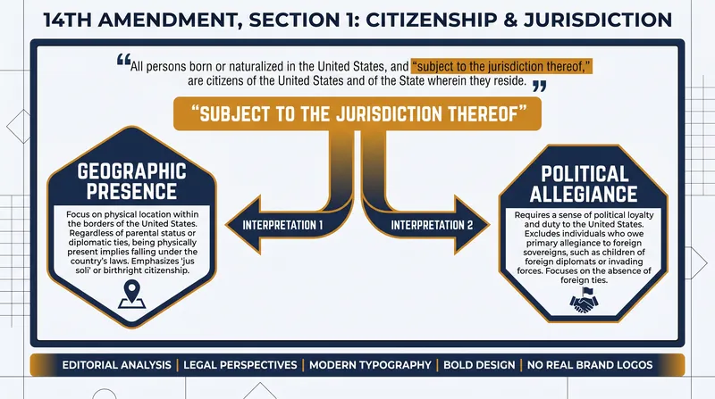 The legal battle over Executive Order 14160 hinges entirely on the interpretation of seven words in the 14th Amendment.