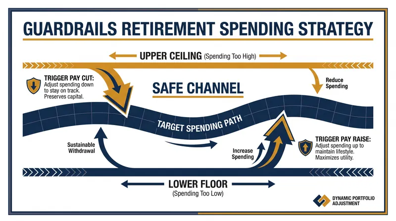 Guardrails allow retirees to adjust their income dynamically, preventing portfolio depletion during market crashes.