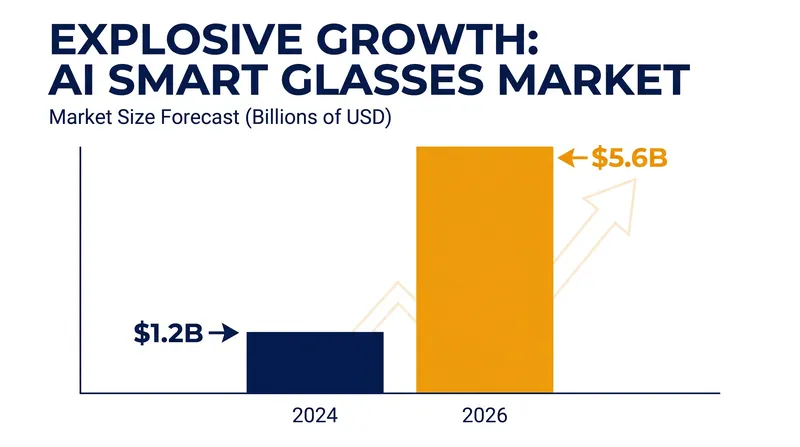 The AI smart glasses market has seen a massive revenue surge over the past 18 months.