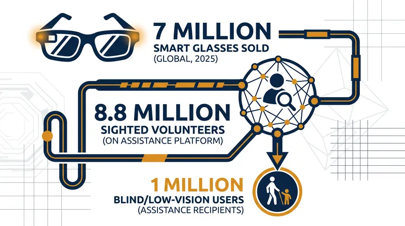 The scale of visual accessibility networks in 2026.