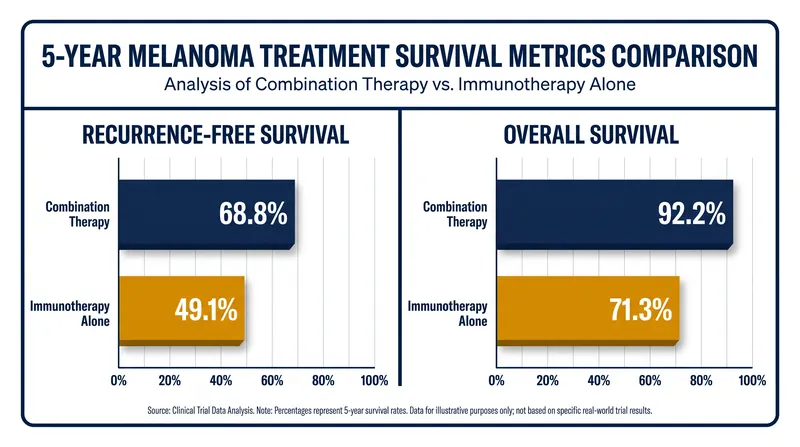 Five-year data from the KEYNOTE-942 trial demonstrates significant improvements in both recurrence-free and overall survival.