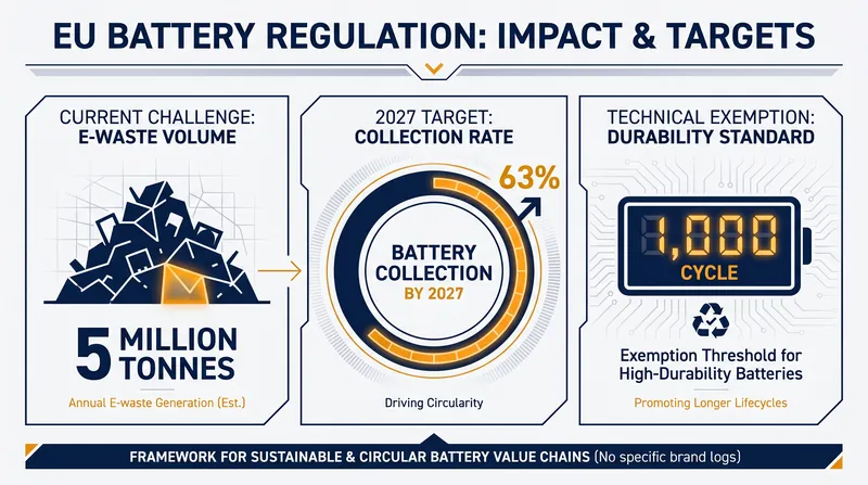 The environmental and technical targets driving the EU's new battery legislation.
