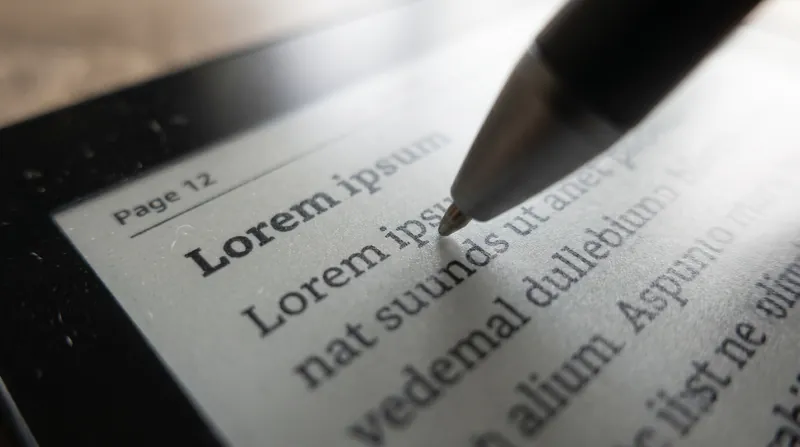 Modern e-ink tablets use micro-etched glass to replicate the physical friction of pen on paper.