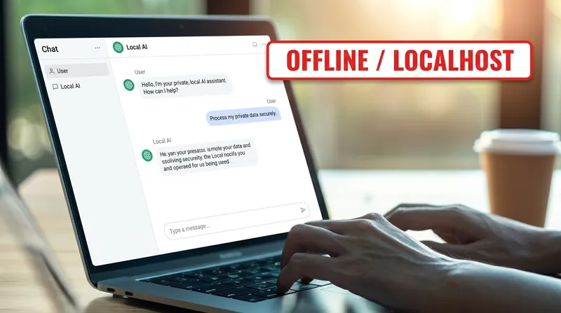 Tools like LM Studio provide a familiar chat interface that runs entirely offline.