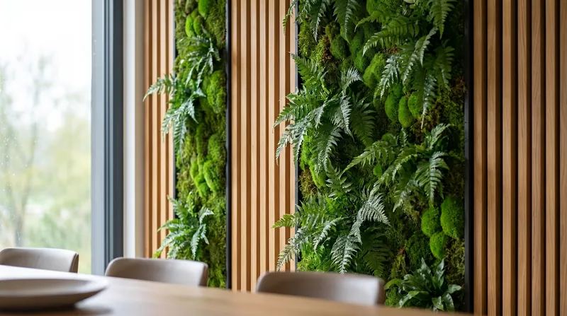 Biophilic design incorporates natural materials and fractal patterns that the human brain processes with effortless efficiency.