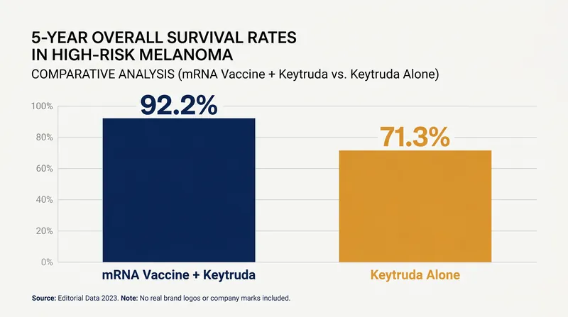 Five-year overall survival data from the KEYNOTE-942 clinical trial.