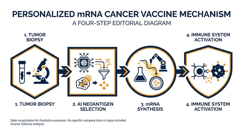 How personalized mRNA therapies train the immune system to recognize unique tumor mutations.