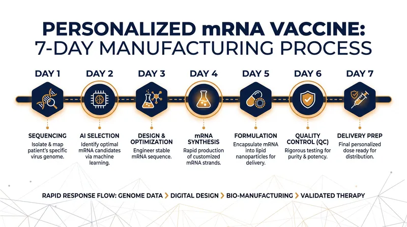 Advanced manufacturing facilities have compressed the production of bespoke vaccines to under a week.