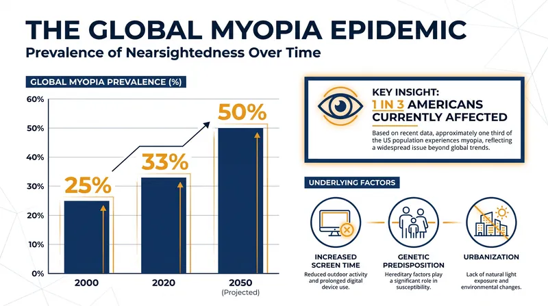 Without intervention, researchers project that half the global population will be nearsighted by 2050.