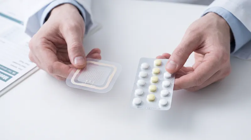 Modern transdermal estrogen patches bypass the liver, significantly reducing the risk of blood clots compared to older oral pills.