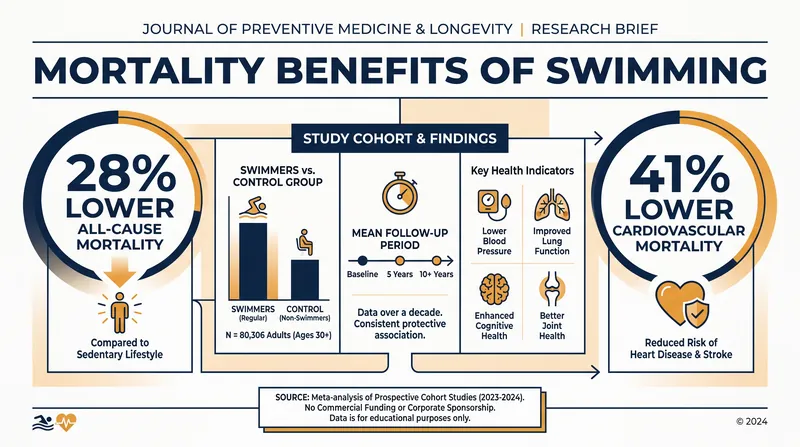 Data from the UK Biobank highlights the significant survival advantages of regular aquatic exercise.