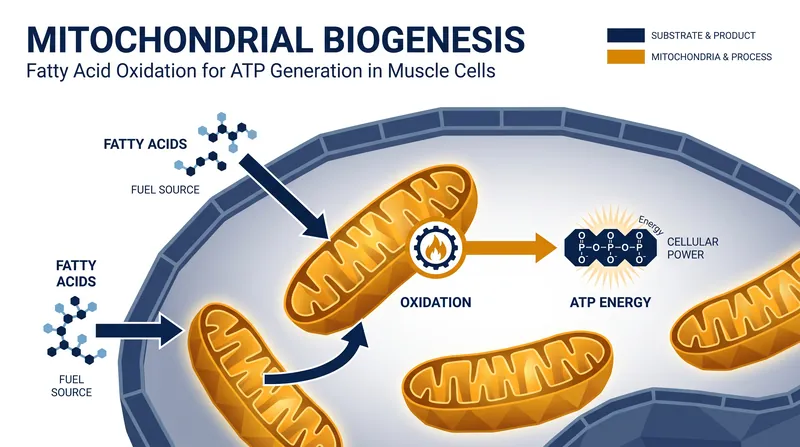 Sustained low-intensity exercise stimulates the creation of new mitochondria, improving the body's ability to burn fat for fuel.