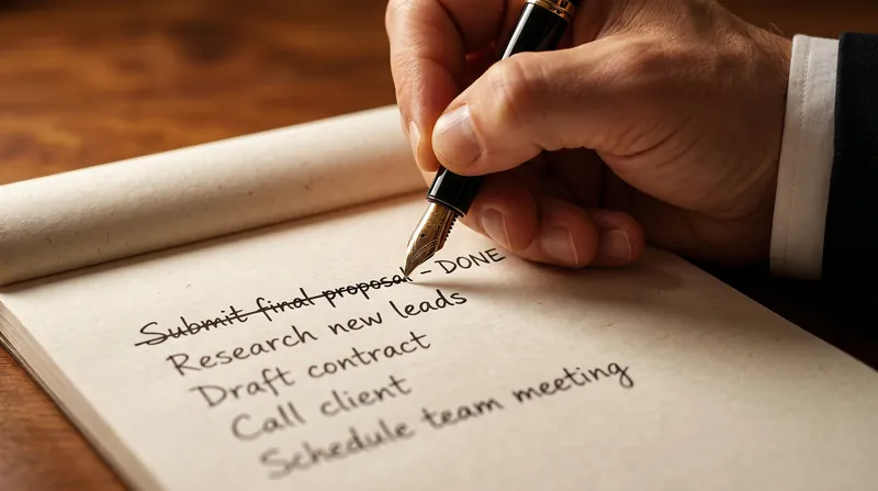 Behavioral science shows that crossing an account off a list provides a crucial dopamine hit.