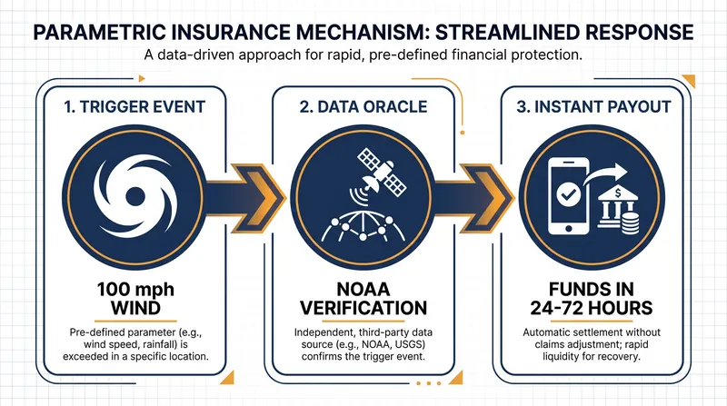 How parametric insurance bypasses traditional claims adjustment to deliver rapid liquidity.