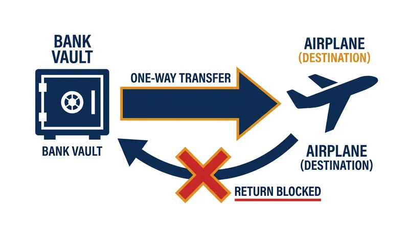 Point transfers are strictly one-way. Once moved to an airline or hotel, rewards cannot be transferred back to the bank.