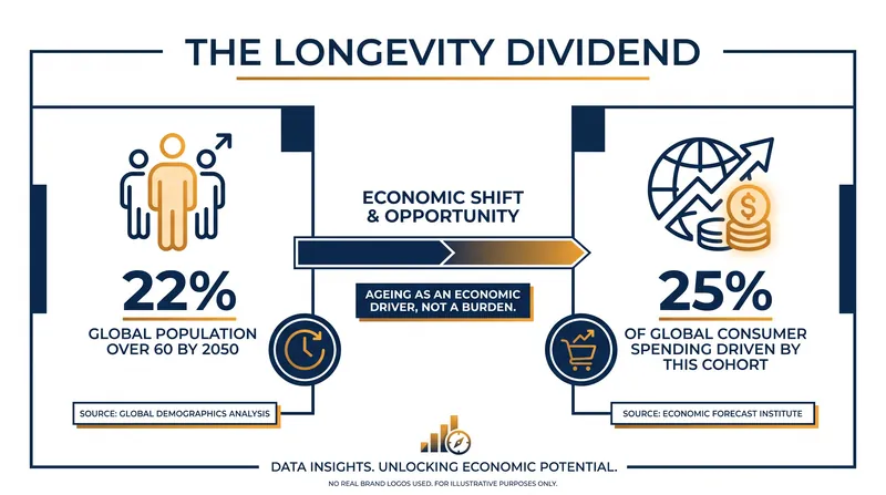 Older adults now control the highest concentration of wealth globally, driving a quarter of all consumer spending.