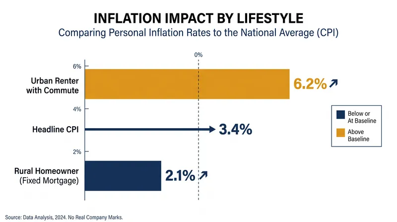Housing and transportation costs are the biggest drivers of divergence from the national average.