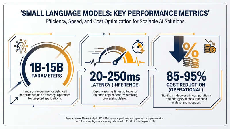 The core metrics driving the enterprise shift toward Small Language Models.