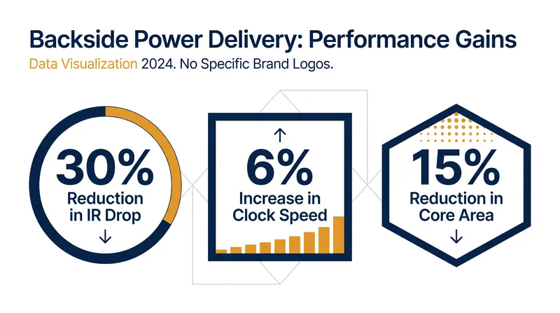 The physical separation of power and signal yields massive performance and efficiency gains.