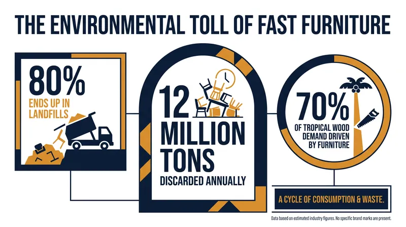 The hidden environmental cost of the fast furniture industry.