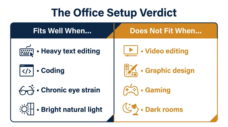 Choosing the right monitor depends entirely on the specific demands of your daily workflow.