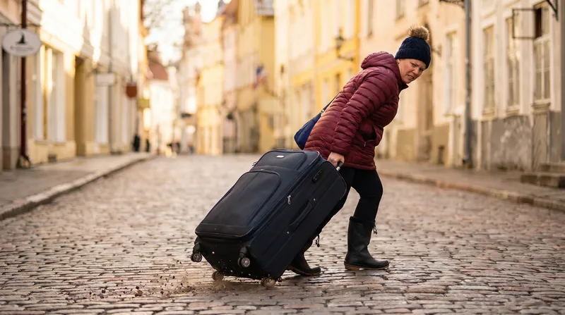 Roller bags offer effortless movement in airports, but quickly become a liability on uneven terrain.