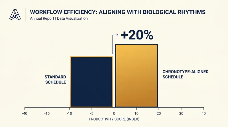 Aligning work with natural biological clocks can yield significant productivity gains.