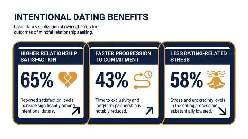 Research shows that approaching romance with clear intentions significantly improves relationship outcomes.