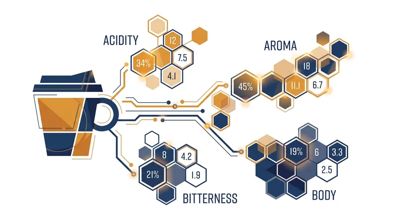 Scientists mapped over 800 distinct volatile and non-volatile compounds that create the sensory experience of roasted coffee.