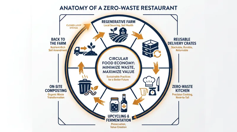 The circular economy model replaces the traditional linear 'take, make, dispose' system.
