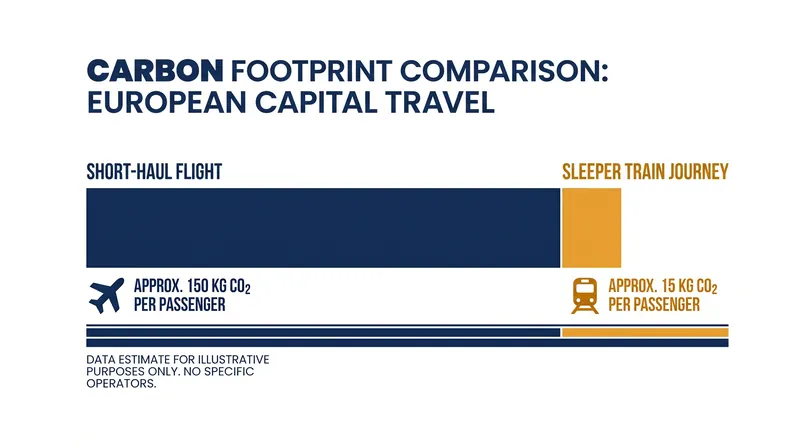 Swapping a short-haul flight for a sleeper train can save hundreds of kilograms of CO2 per passenger.