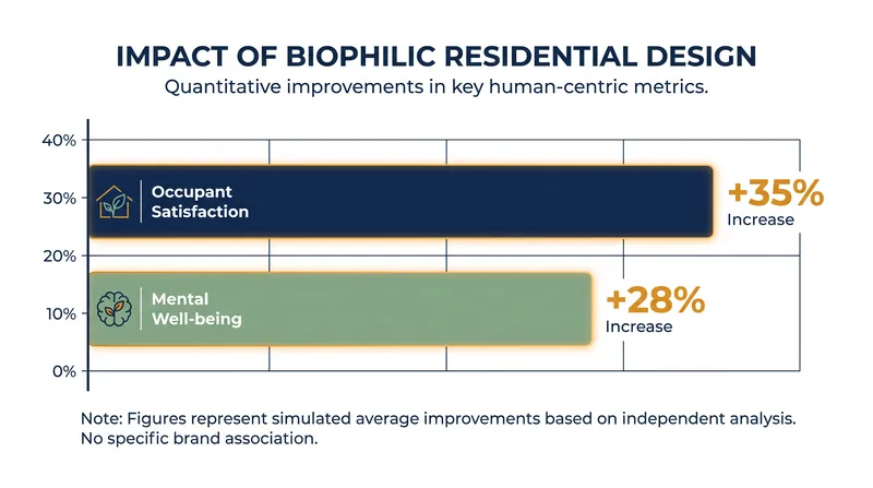 Studies show that integrating biophilic features into residential units significantly boosts occupant well-being.