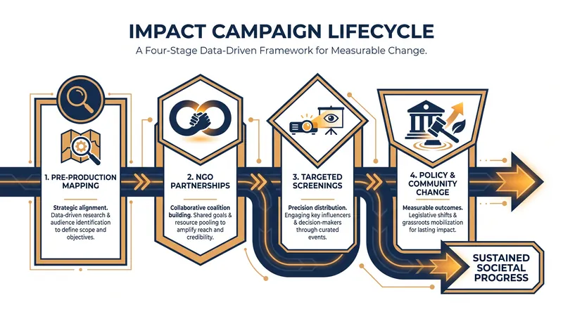The lifecycle of a modern documentary impact campaign.
