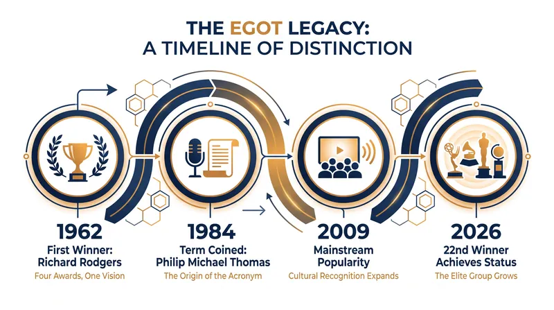 The evolution of the EGOT from a quirky acronym to an industry obsession.