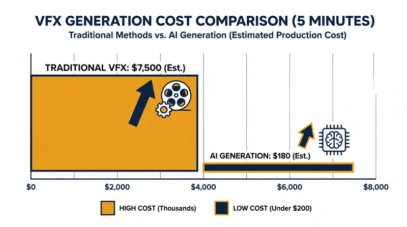 The cost of visual effects has plummeted, making high-end visuals accessible to micro-budgets.