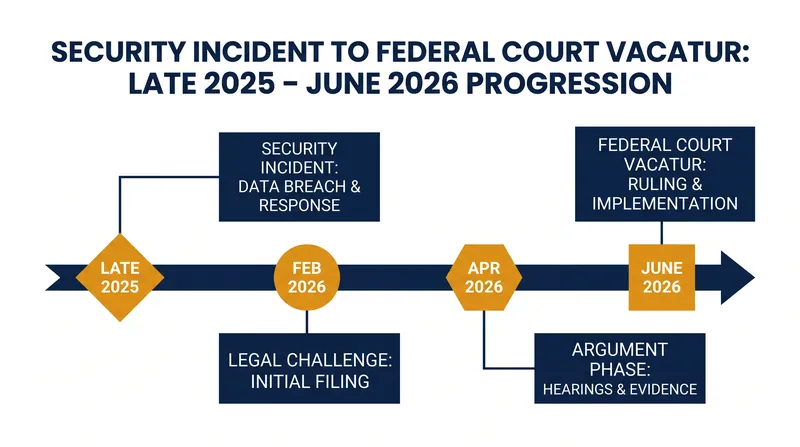 Timeline of the USCIS policy implementation and subsequent legal challenge.