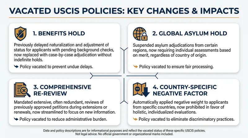 The four internal USCIS directives vacated by the federal court.