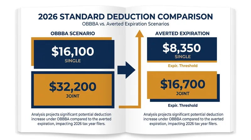 The OBBBA locked in historically high standard deductions for the 2026 tax year.