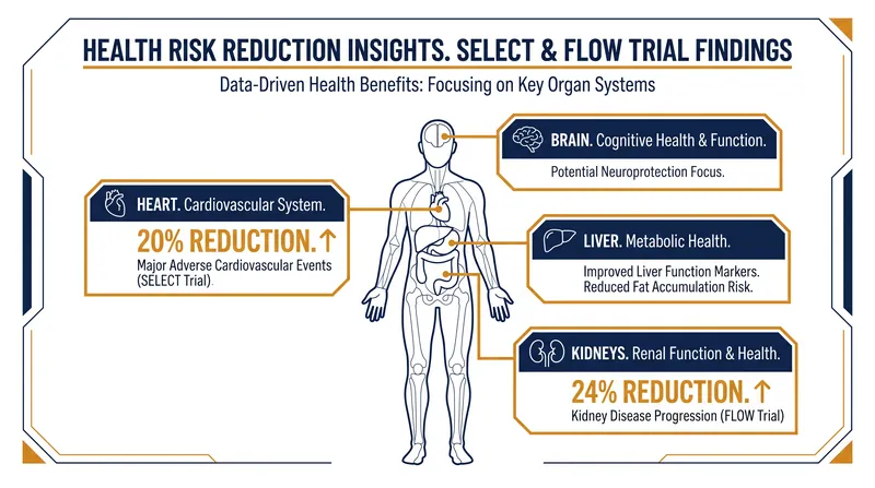 Clinical trials demonstrate significant risk reductions across multiple organ systems.