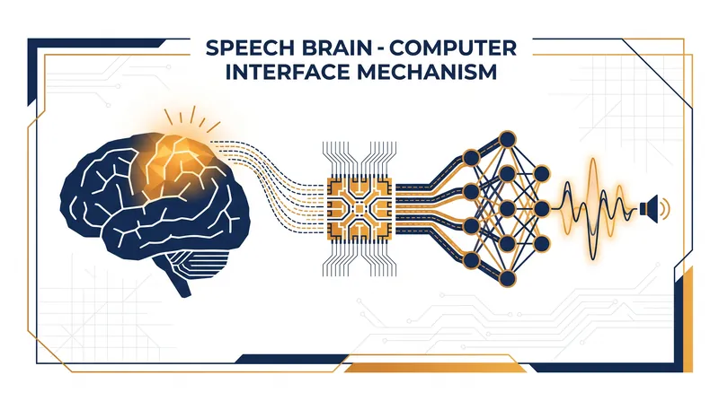 How neural signals are translated into synthesized speech.